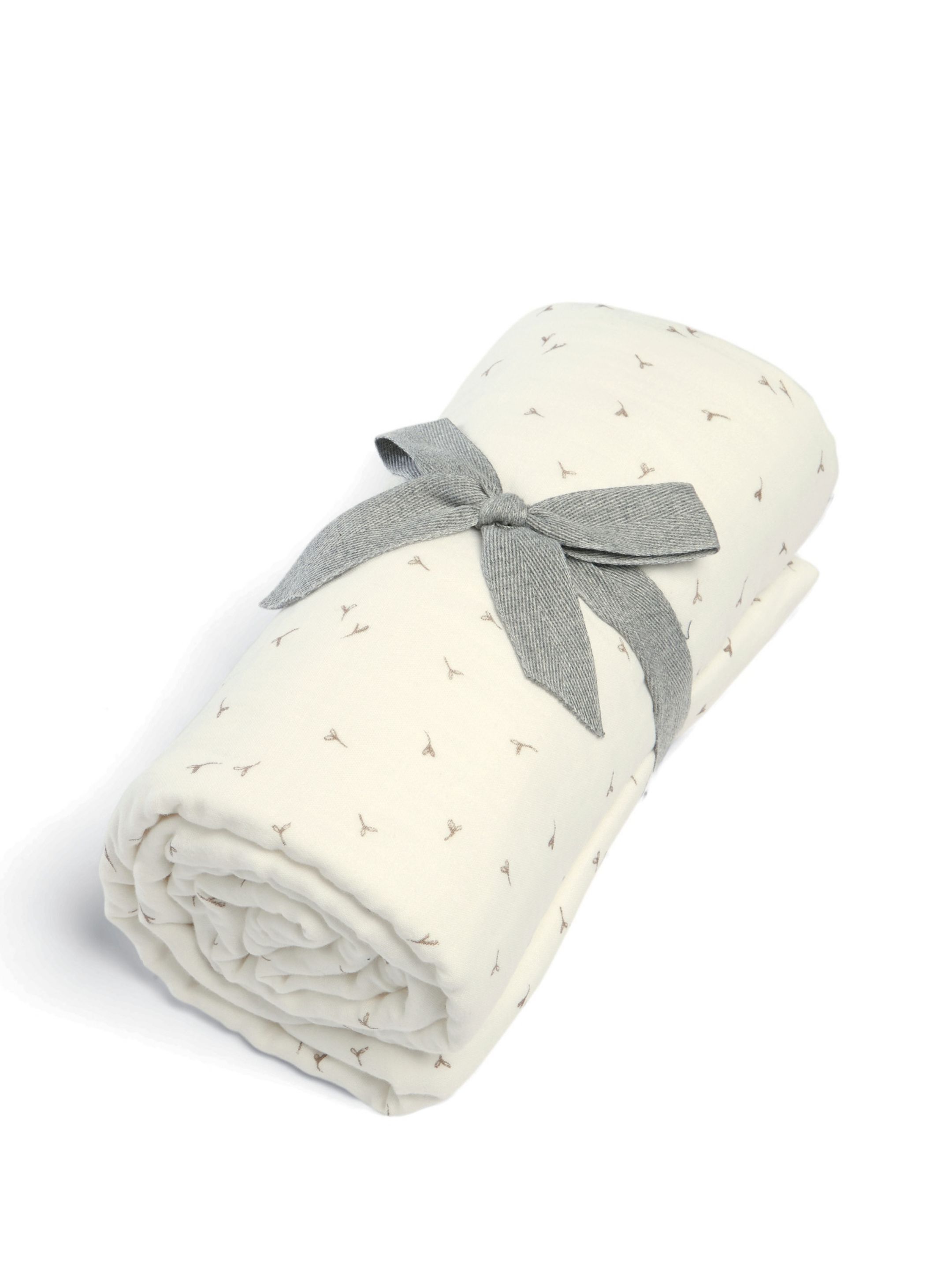 Mesh Flower Girl Dress Baby Gift Set with Muslin Blanket, Headband & Lamb Chime image number 6